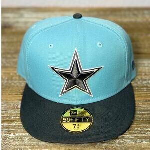 New Era Dallas Cowboys Blue Foam Black NFL 59Fifty Mens 7 3/8 Sticker
